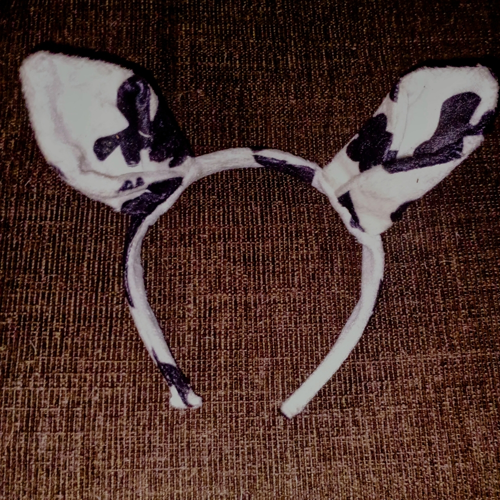 Adult Hallowern Cow Ears Headband Costume